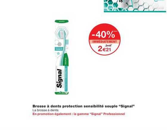 brosse à dents protection sensibilité souple "signal"