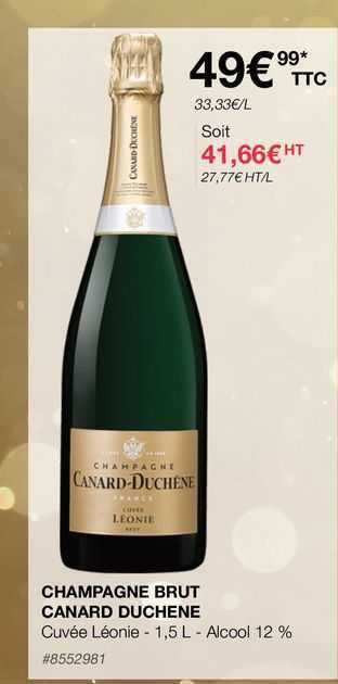 champagne brut canard duchene