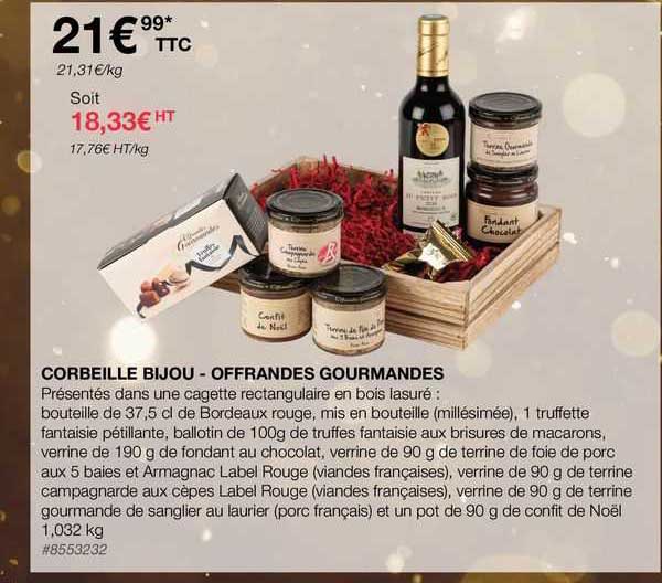corbeille bijou - offrandes gourmandes