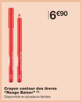 crayon contour des lèvres "rouge baiser"
