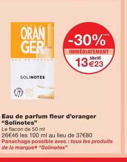 eau de parfum fleur d'oranger "solinotes"