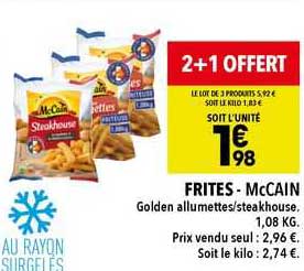 frites - mc cain