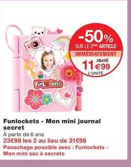 Funlockers - Mon Mini Journal Secret