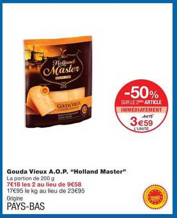 gouda vieux a.o.p. "holland master"