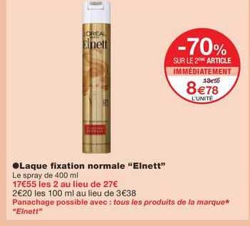 laque fixation normale "elnett"