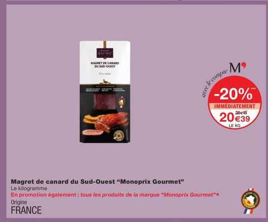 magret de canard du sud-ouest "monoprix gourmet"