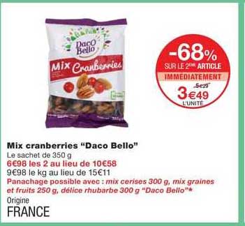 mix cranberries "daco bello"