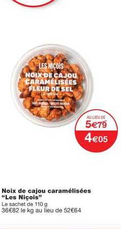 noix de cajou caramélisées "les niçois"