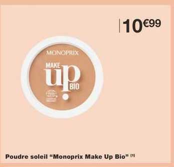 poudre soleil "monoprix make up bio"