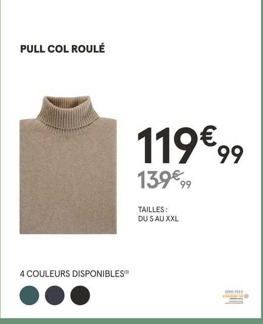 pull col roulé