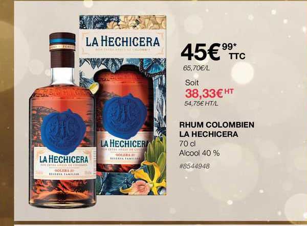 Rhum Colombien La Hechicera