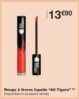 rouge à lèvres liquide "all tigers"