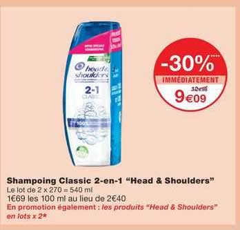 shampoing classic 2-en-1 "head & shoulders"