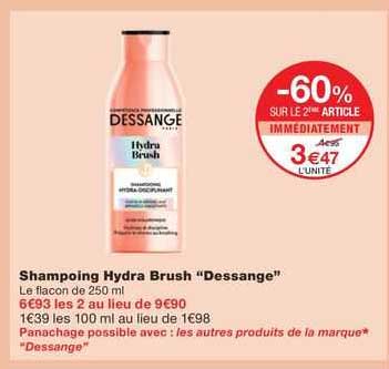 shampoing hydra brush "dessange"