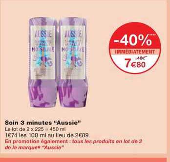 soin 3 minutes "aussie"