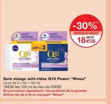 soin visage anti-rides q10 power "nivea"