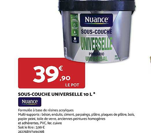 sous-couche universelle 10 l nuance