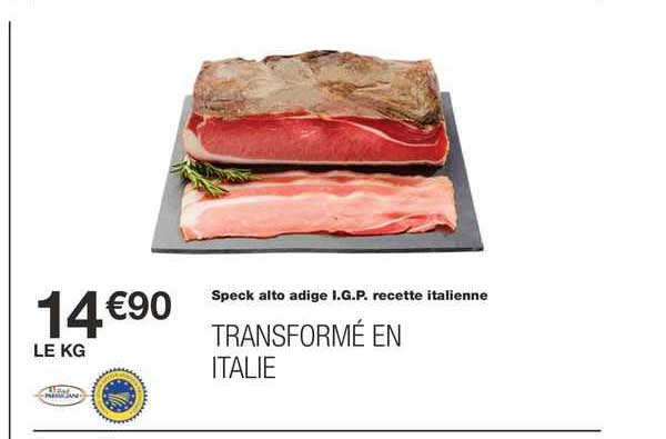 speck alto adige i.g.p. recette italienne