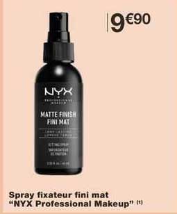 spray fixateur fini mat  "nyx professional makeup"