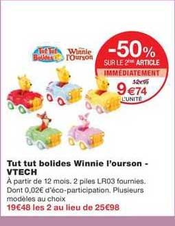 tut tut bolides winnie l'ourson - vtech
