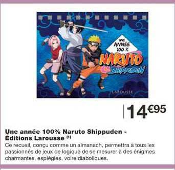 une année 100% naruto shippuden - éditions larousse