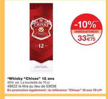 whisky "chivas" 12 ans
