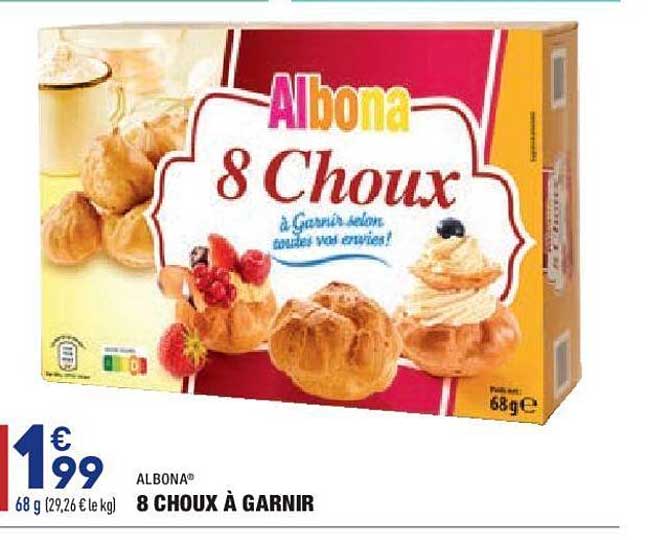albona 8 choux à garnir