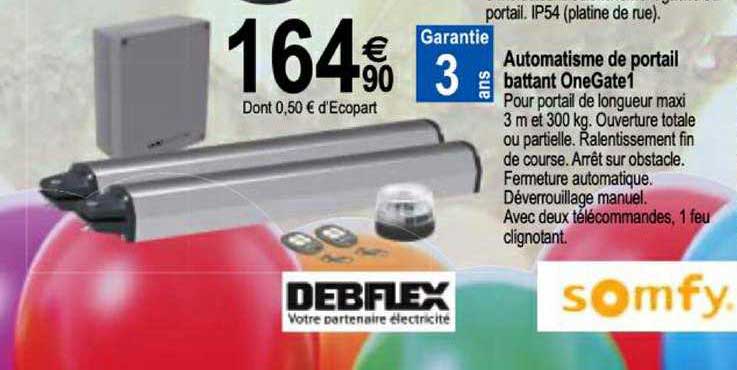 automatisme de portail battant onegate1 smofy