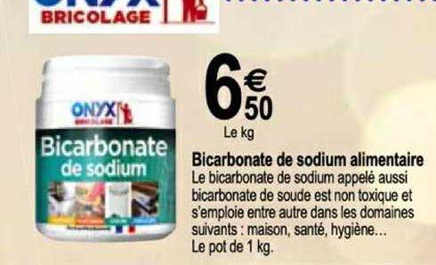 bicarbonate de sodium alimentaire