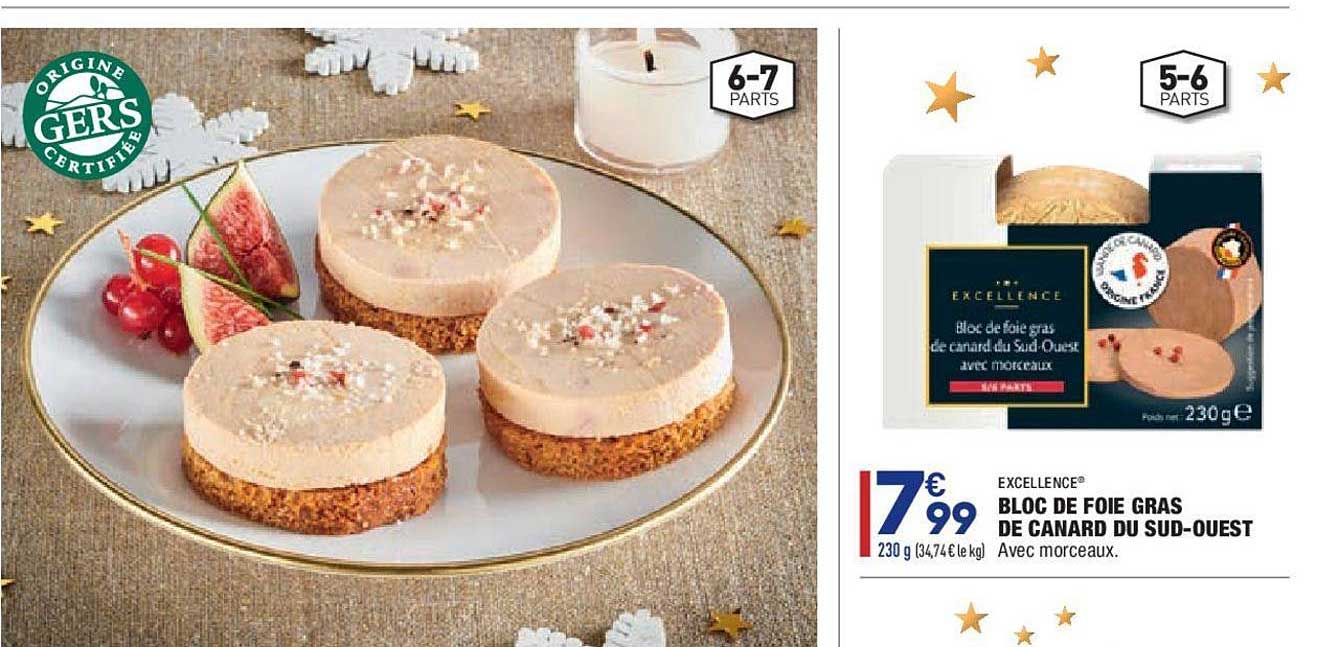 bloc de foie gras de canard du sud ouest excellence
