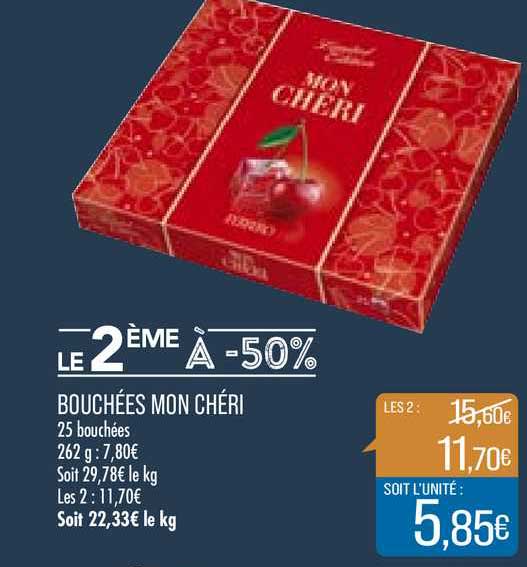 bouchées mon chéri le 2ème à -50%