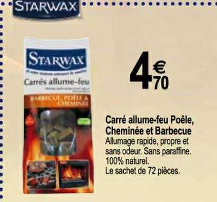 carré allume feu poêle, cheminée et barbecue