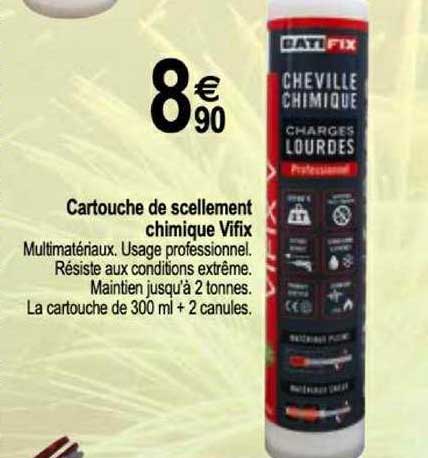 cartouche de scellement chimique vifix