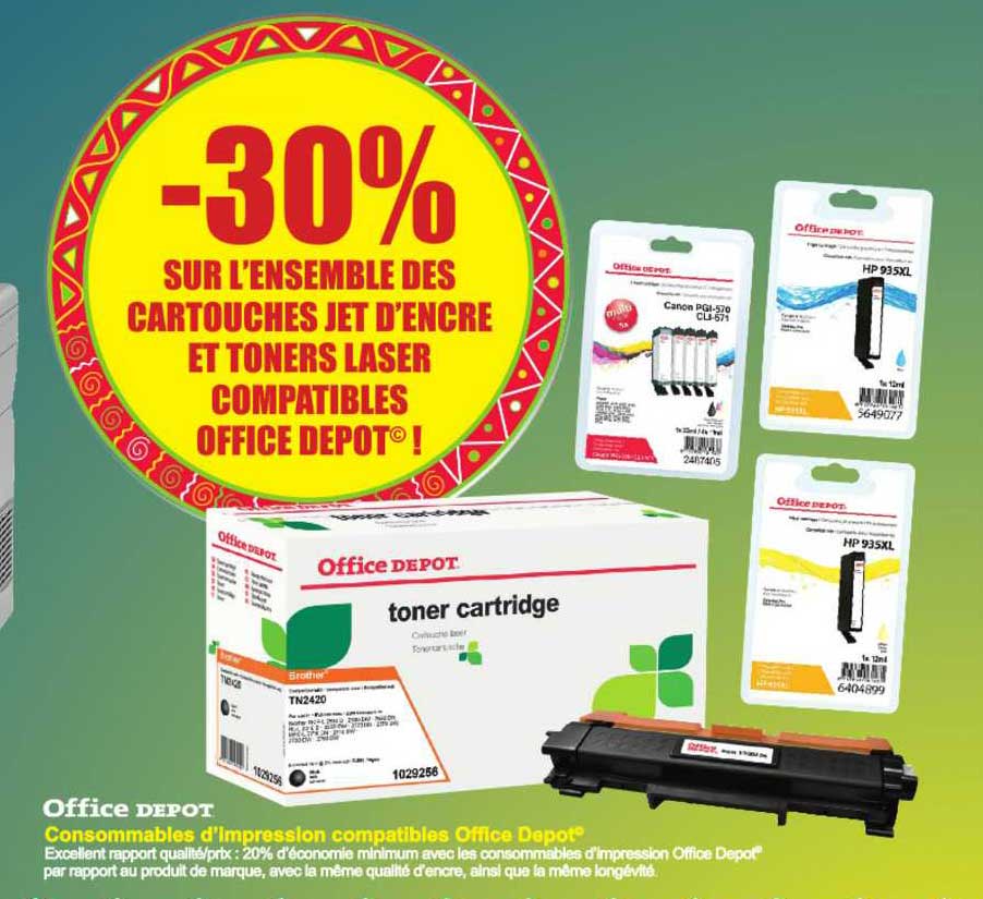 consommables d'impression compatibles office depot