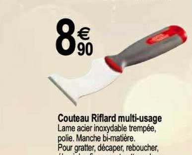 couteau riflard multi usage