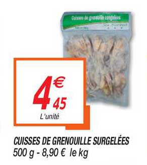 cuisses de grenouilles surgelées