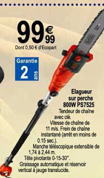 Elagueur Sur Perche 800w Ps7525