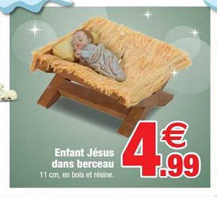enfant jésus dans berceau