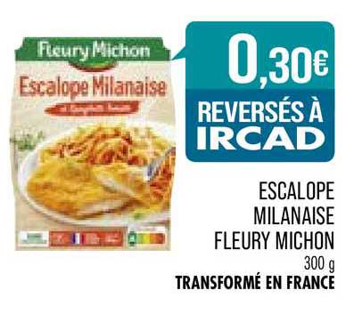 escalope milanaise fleury michon