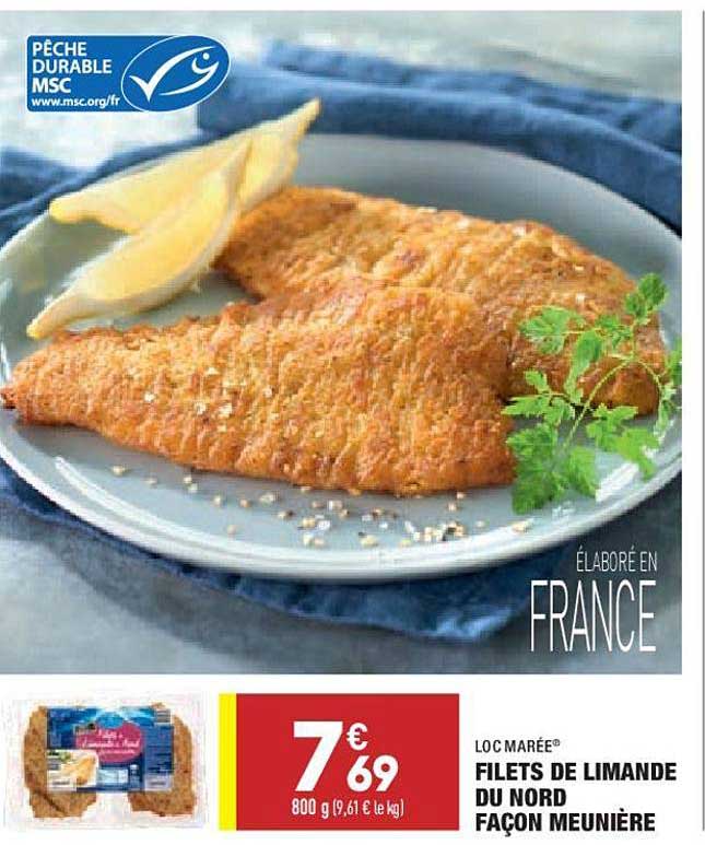 filets de limande du nord façon meunière loc marée