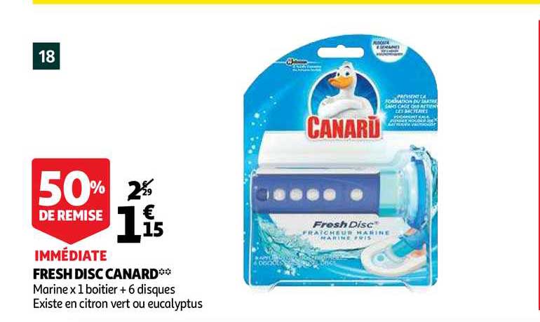 fresh disc canard 50% de remise immédiate