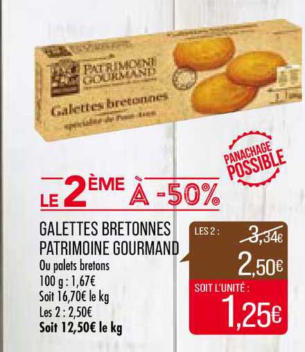 Galettes Bretonnes Patrimoine Gourmand Le 2ème à -50%