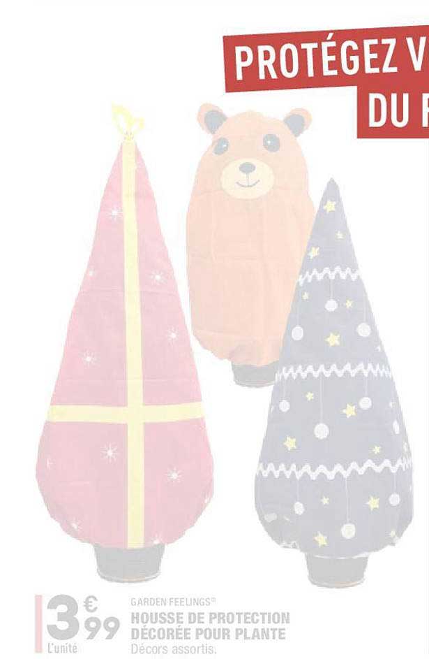 garden feelings housse de protection décorée pour plante