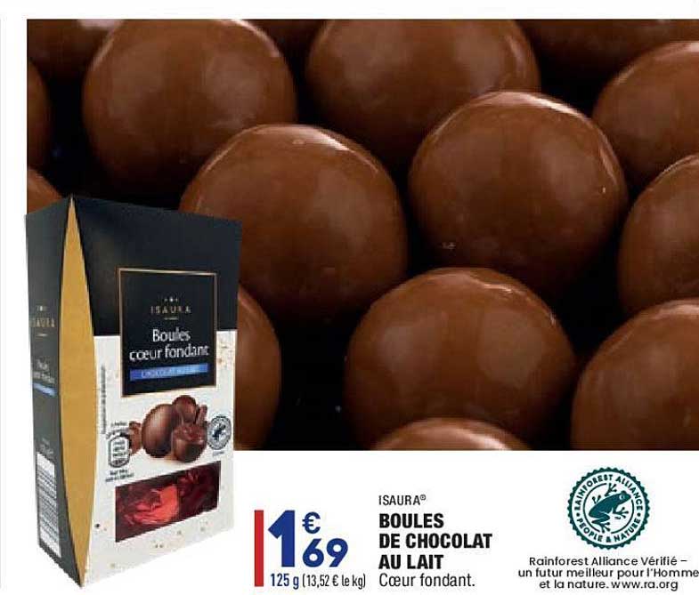 isaura boules de chocolat au lai