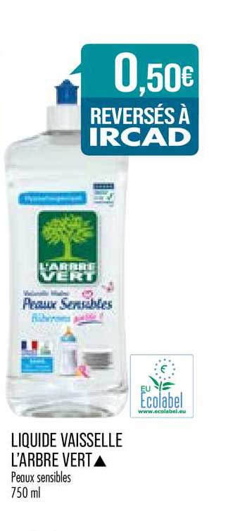 liquide vaisselle l'arbre vert