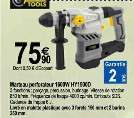 marteau perforateur 1600w hy1500d