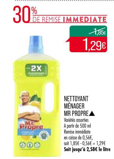 Nettoyant Ménager Mr Propre 30% De Remise Immédiate