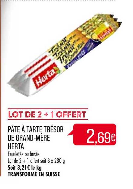 pâte à tarte trésor de grand mère herta