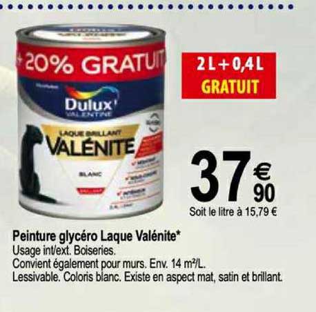 peinture glycéro laque valénite