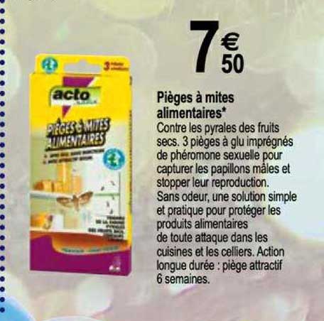 pièges à mites alimentaires